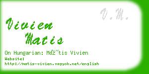 vivien matis business card